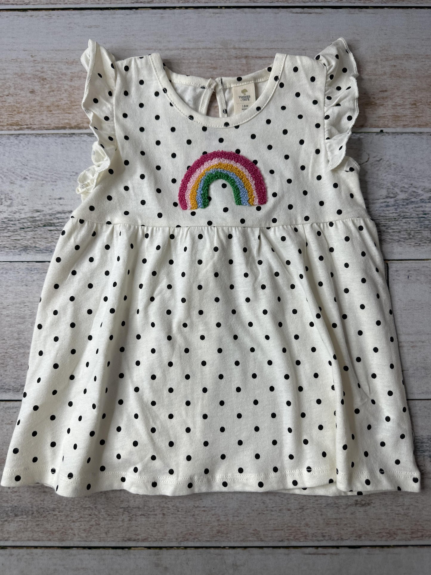 Tucker + Tate Girls White | polka dot Dress Size: 18 months White | polka dot