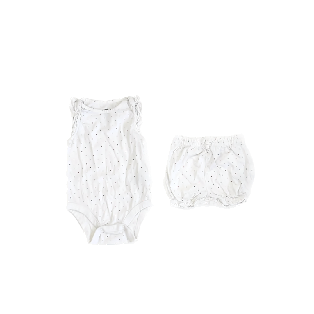 Gap Girls White | Polka Dot Apparel Sets Size: 12-18 Months White | Polka Dot