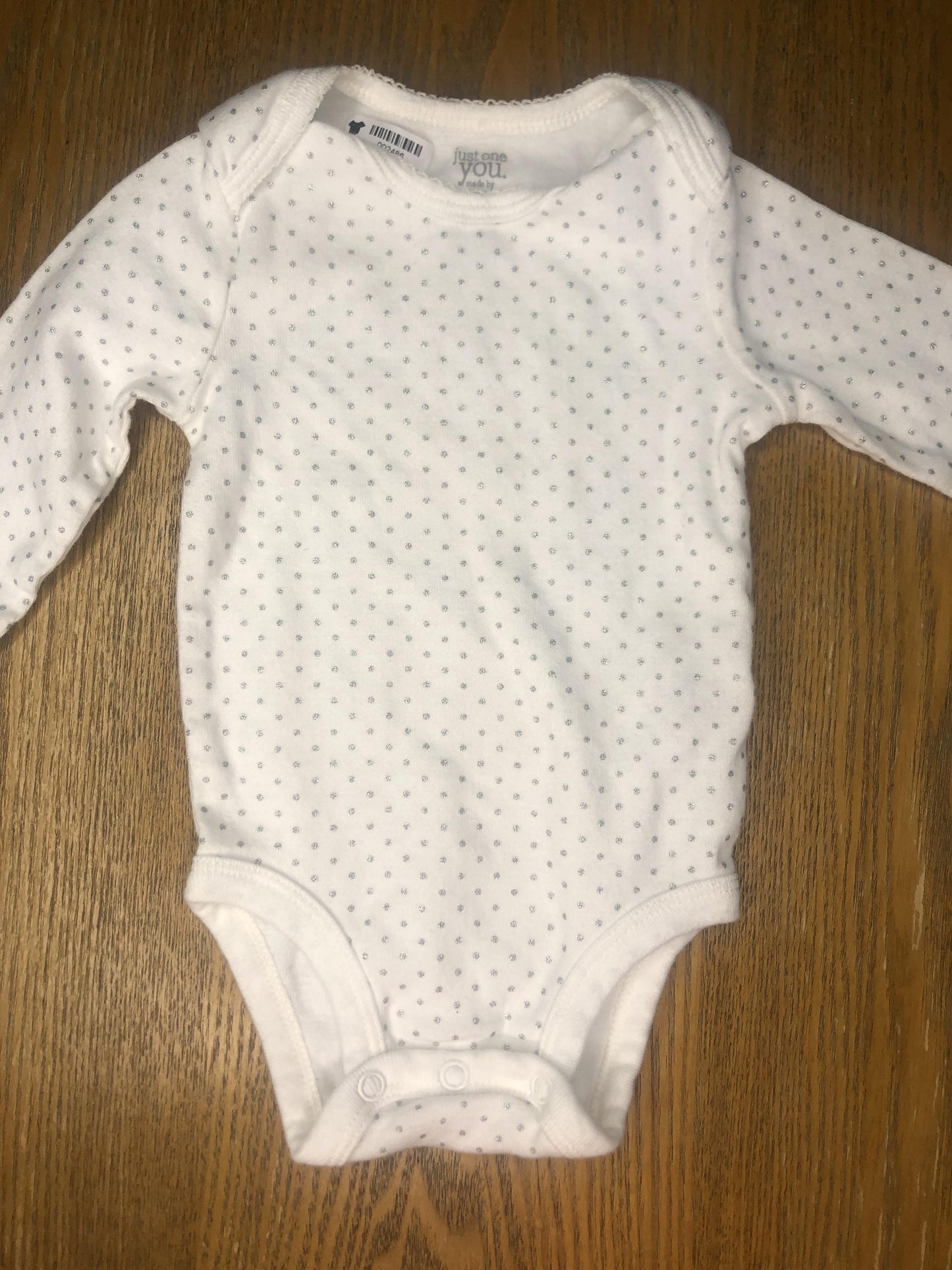 Carters Girls White | polka dot Onesie Size: 3 months White | polka dot