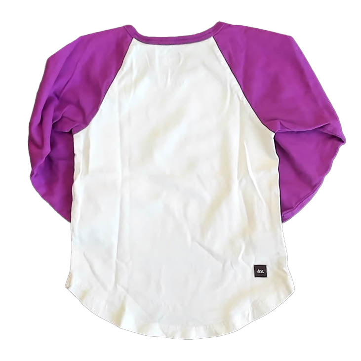 Tea Collection Girls White | Purple Bunny Long Sleeve T-Shirt Size: 2T White | Purple Bunny