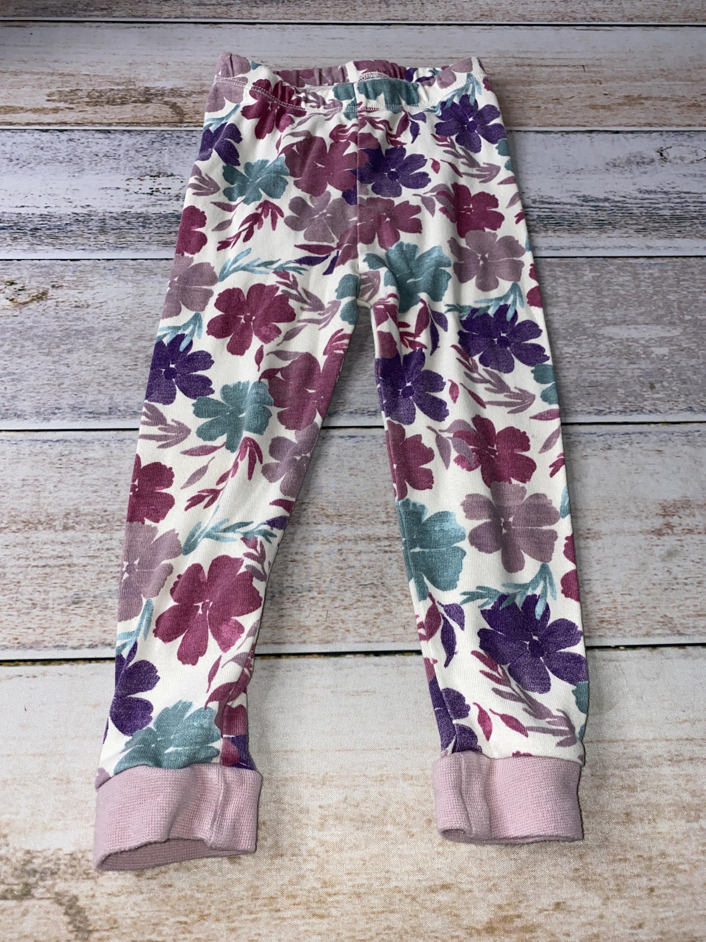 Burt's Bees Girls White | purple | Turquoise Pajamas Size: 2T White | purple | Turquoise