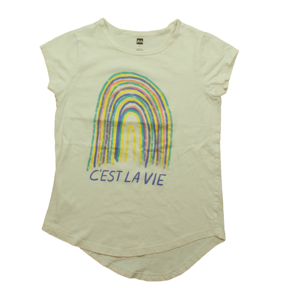 Tea Girls White Rainbow T-Shirt Size: 8 Years White Rainbow