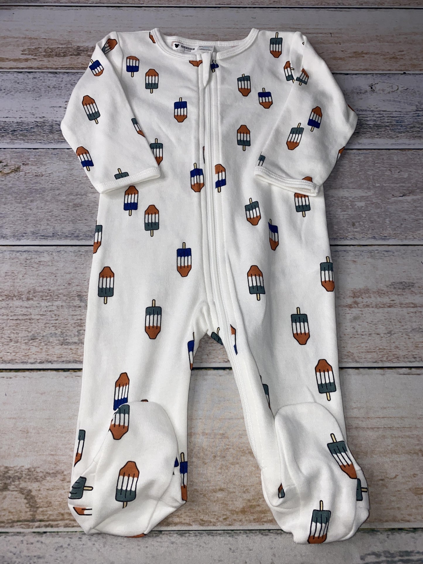 PL Baby Unisex White | Red | Blue Pajamas Size: 6 months White | Red | Blue
