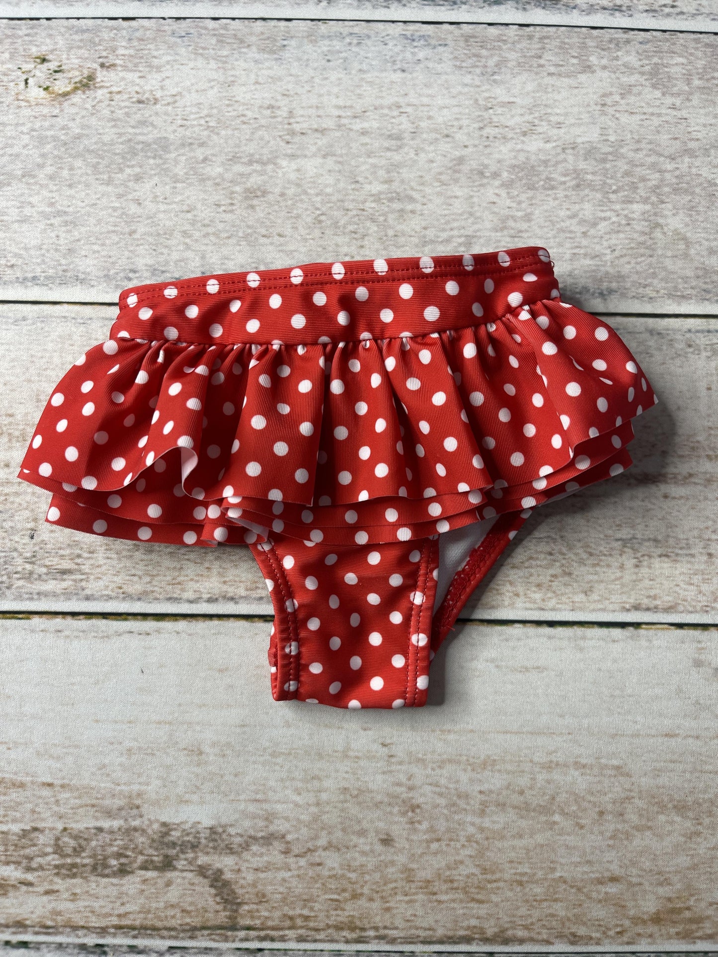 Wetsuit co Girls White | Red | polka dot Swimwear Size: 0-3 months White | Red | polka dot