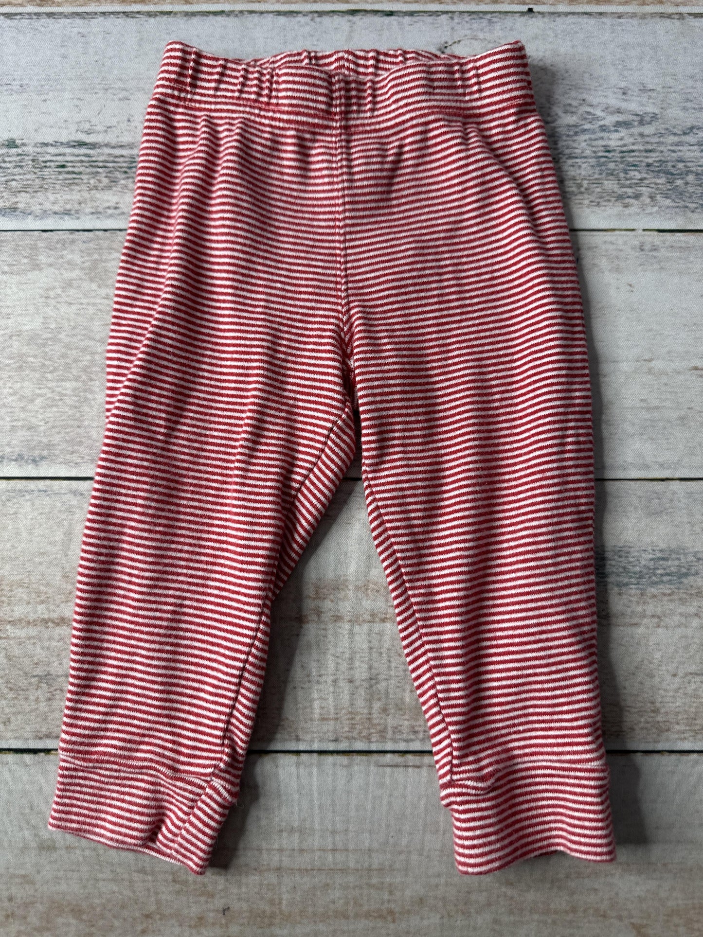 Carters Unisex White | Red | Stripe Pants Size: 12 months White | Red | Stripe