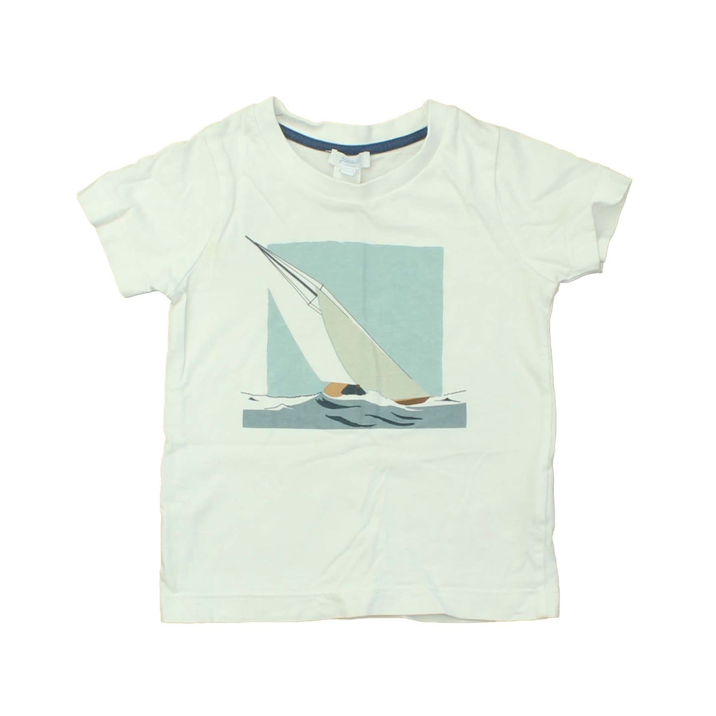 Jacadi Boys White | Sailboat T-Shirt Size: 2T White | Sailboat