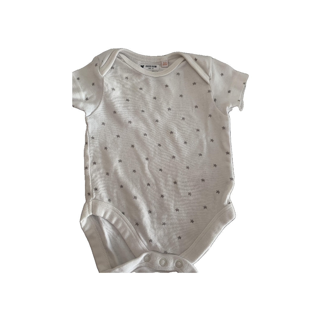 Bluezoo Girls White | Stars Onesie Size: 0-3 months White | Stars