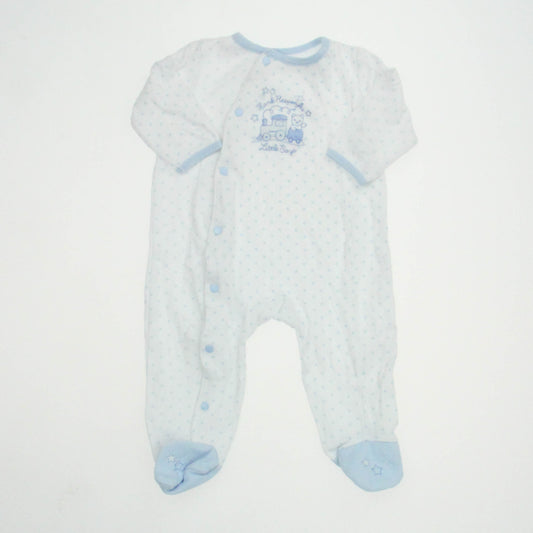 Little Me Boys White Stars 1-piece footed Pajamas Size: 6 Months White Stars