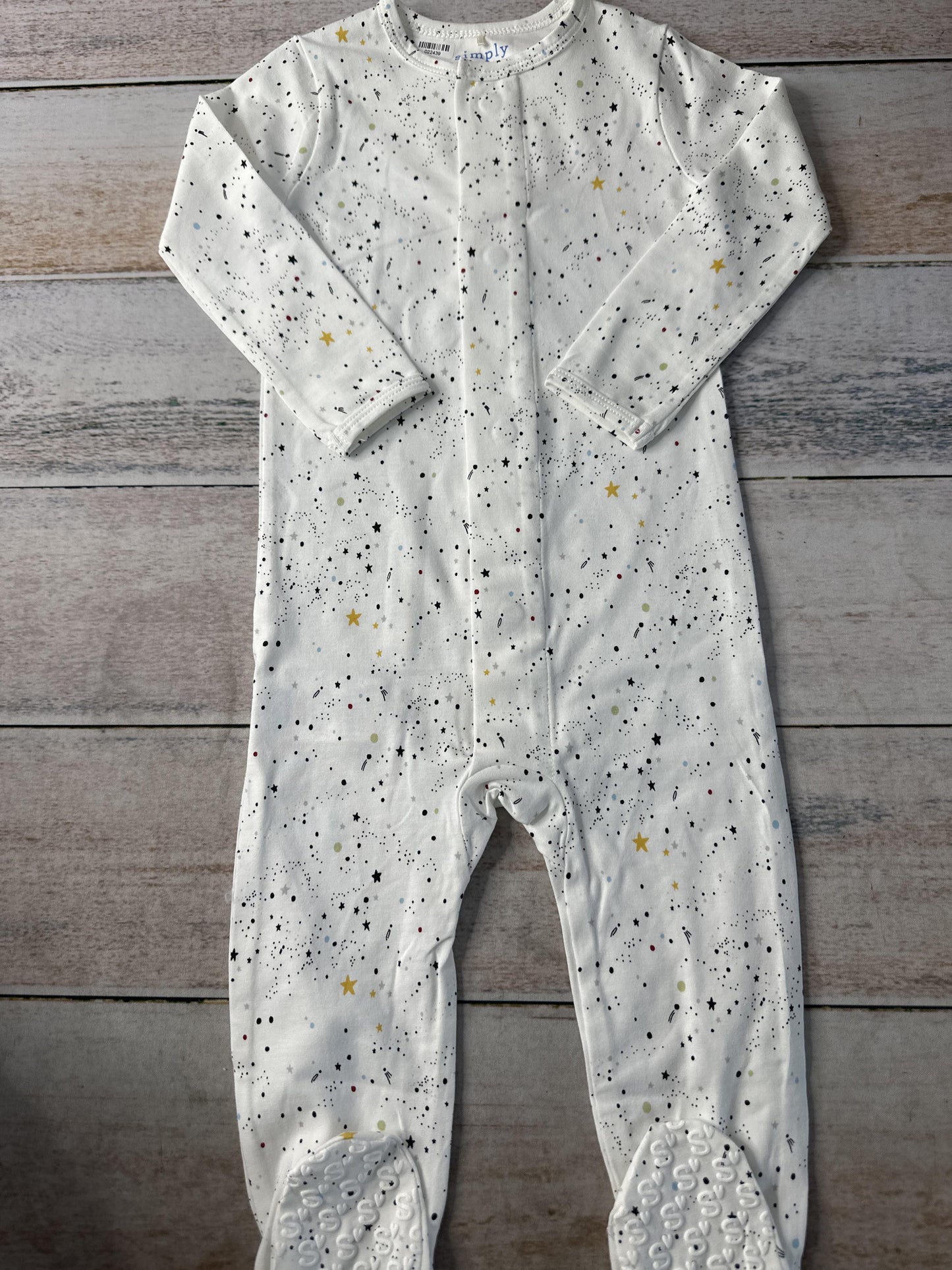 Simply Magnetic Me Girls White | Stars Pajamas Size: 12-18 months White | Stars
