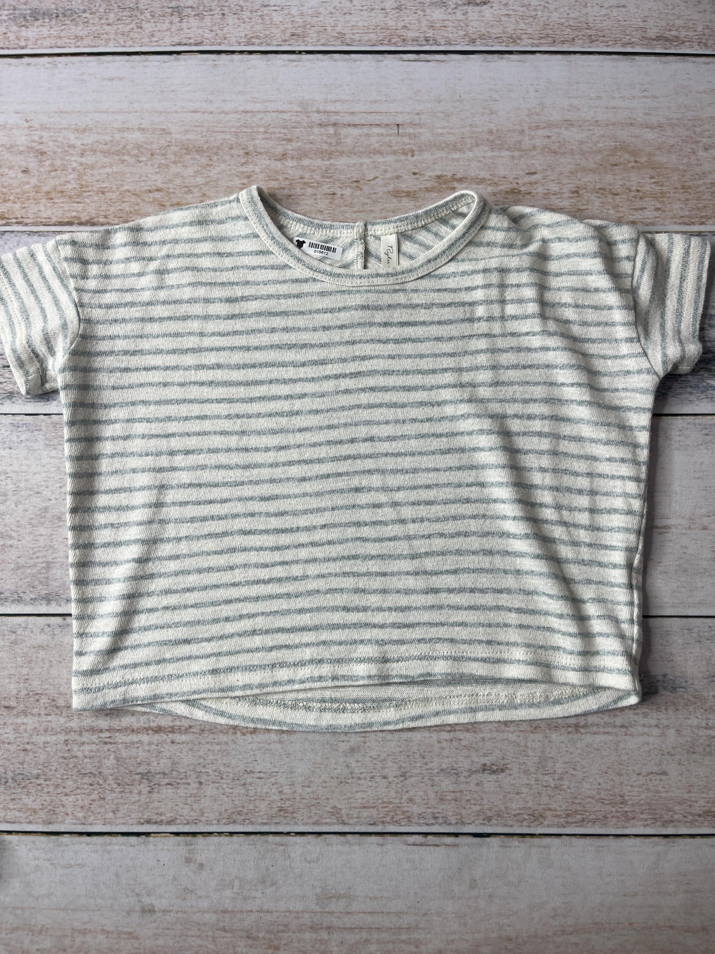 Rylee + Cru Unisex White | Stripe T-Shirt Size: 12-18 months White | Stripe