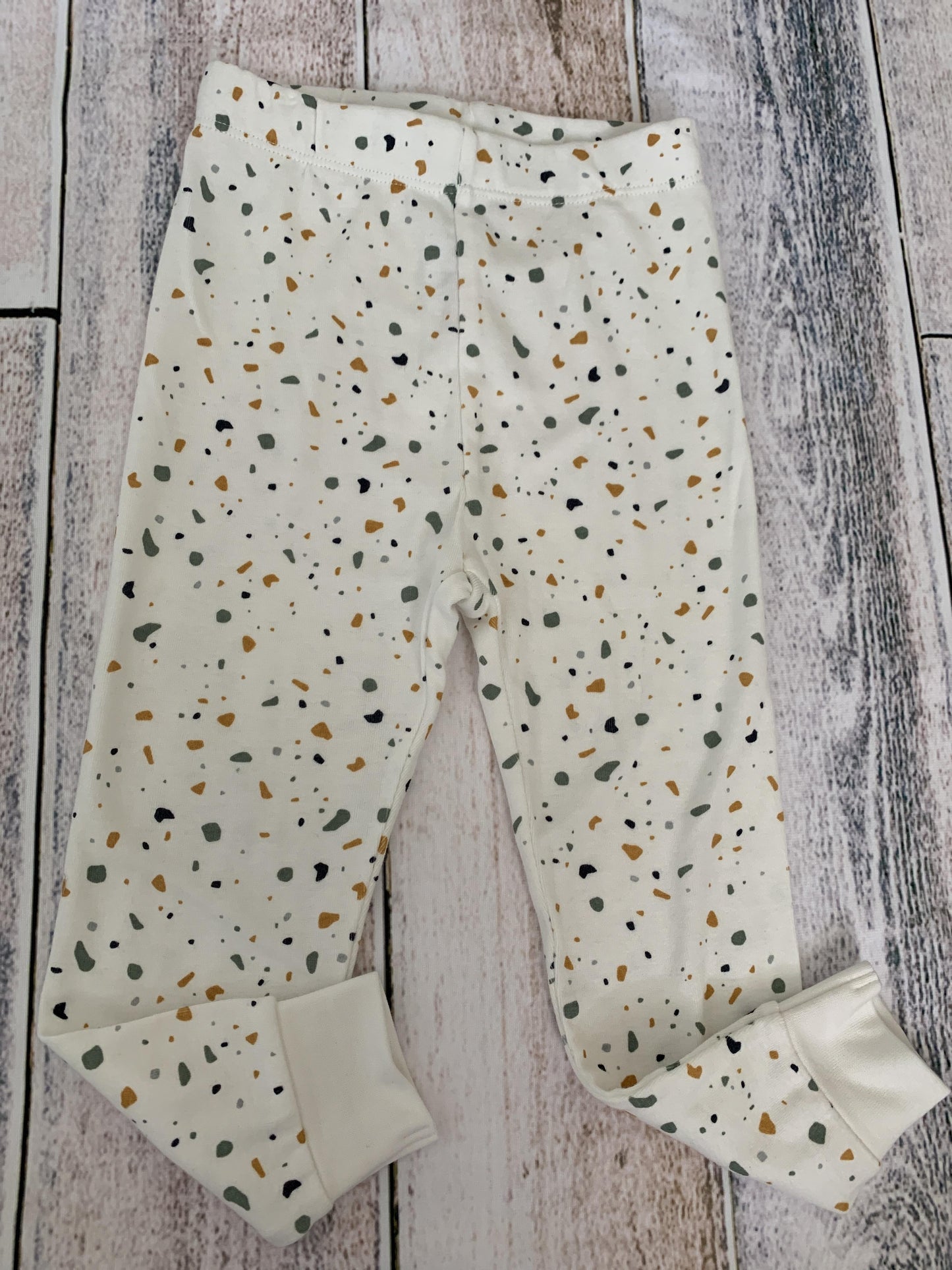 Petit Lemi Unisex White | Terrazo Pajamas Size: 24 months White | Terrazo