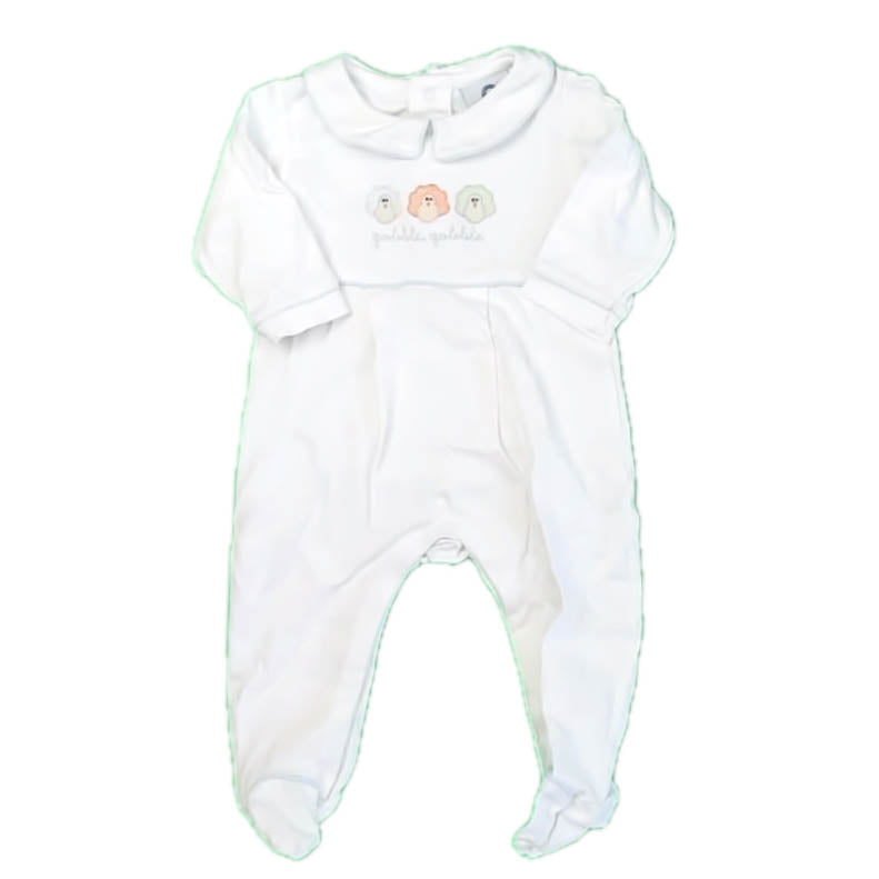 Anne Everett Rae Boys White Turkey Long Sleeve Outfit Size: 6 Months White Turkey