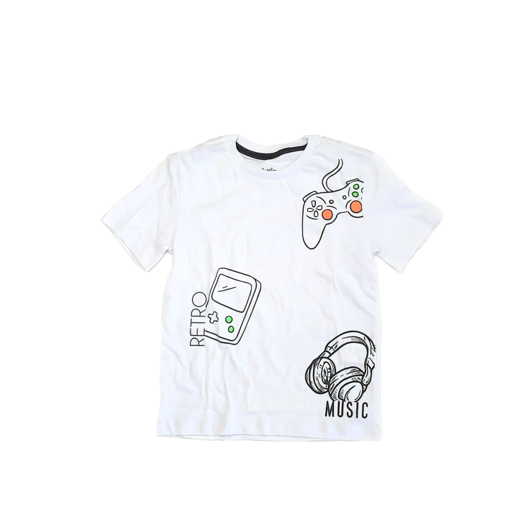 Little Angels Boys White | Video Games T-Shirt Size: 8 Years White | Video Games
