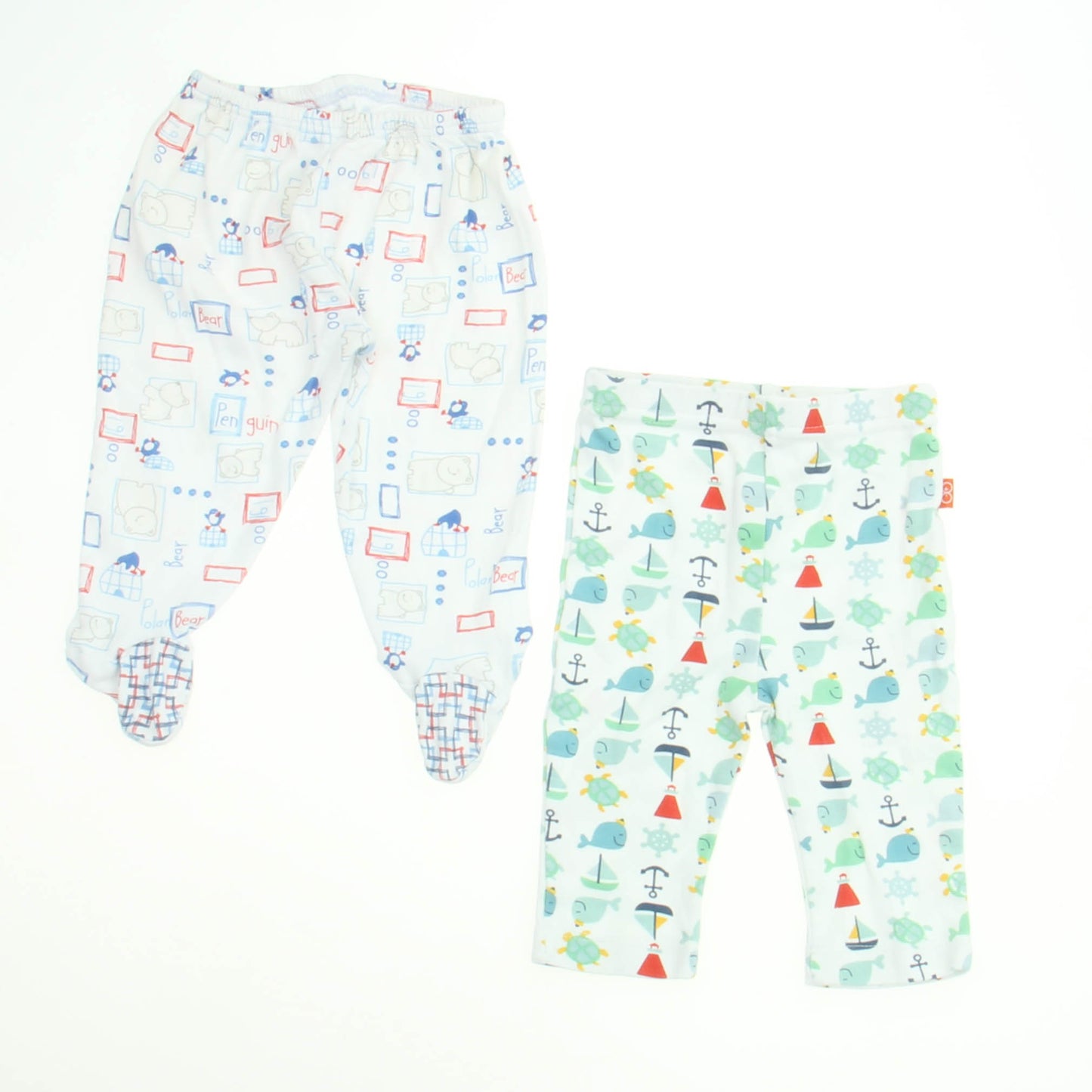 Magnificent Baby | Unknown Boys White | Whales | Polar Bears Leggings Size: 3-9 Months White | Whales | Polar Bears