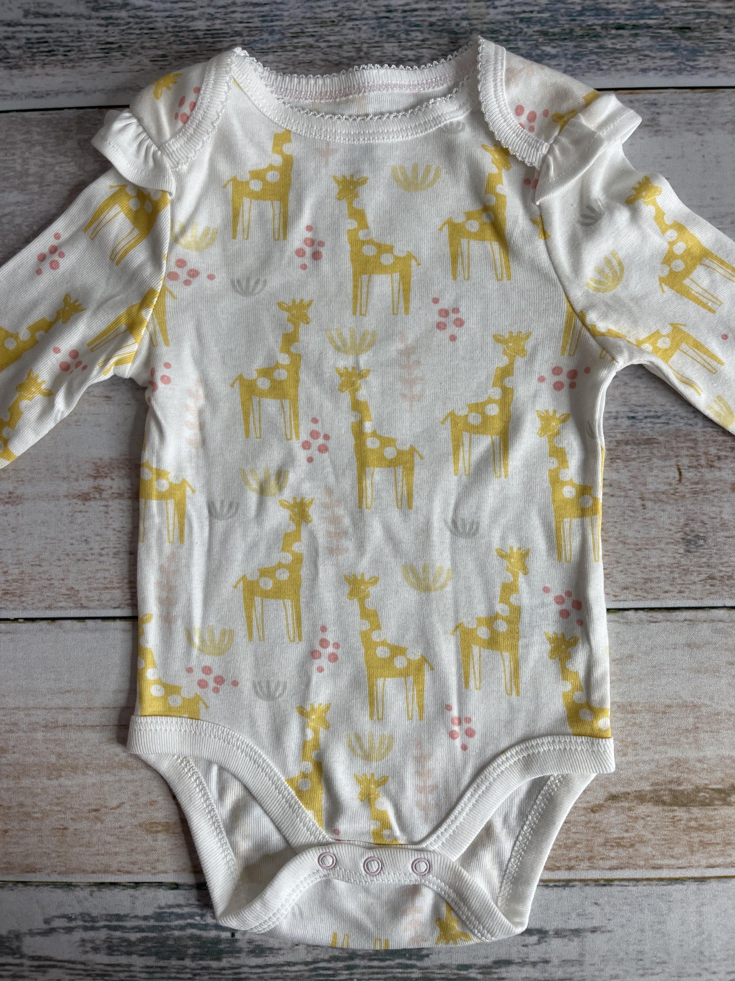 Cloud Island Girls White | Yellow Onesie Size: 12 months White | Yellow