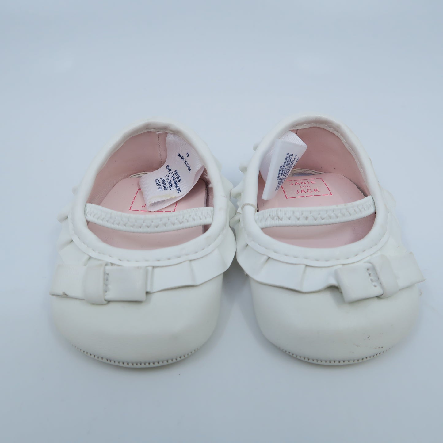 Janie and Jack Girls White Shoes Size: 0 Infant White