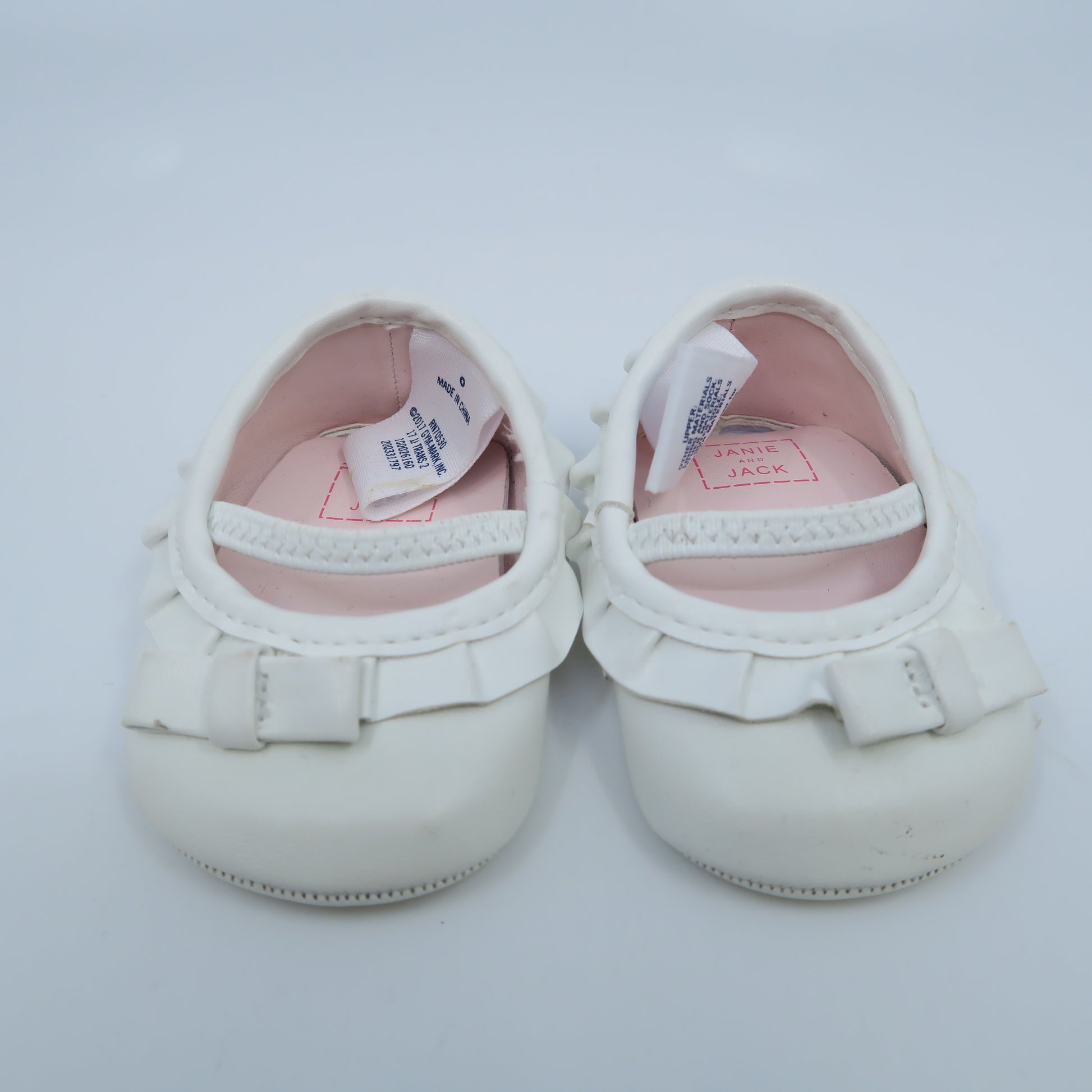 Janie and Jack Girls White Shoes Size: 0 Infant White