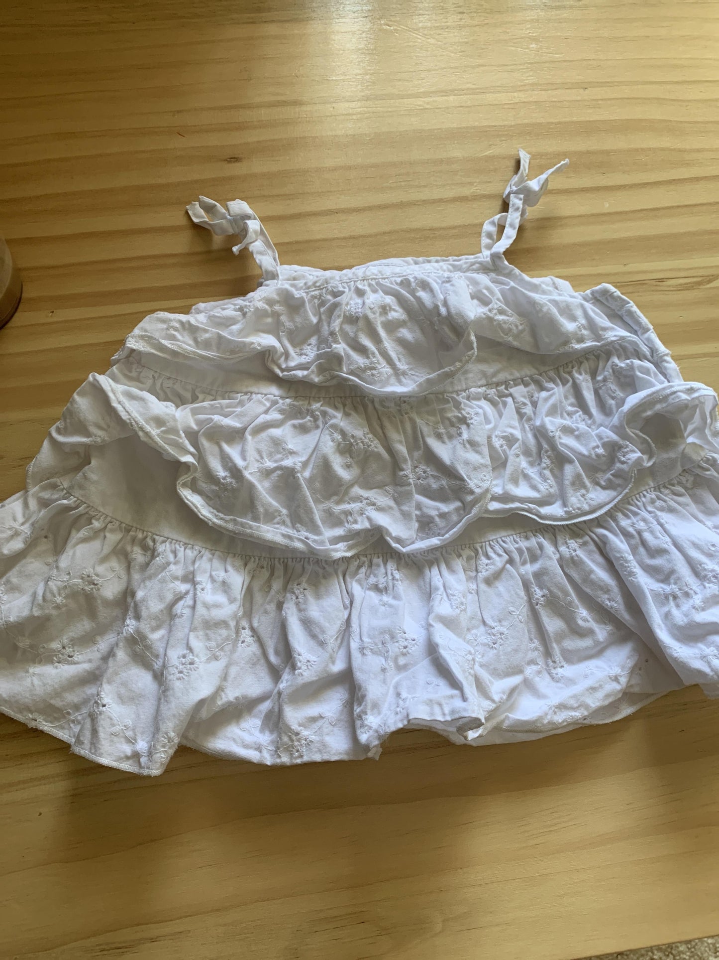 Girls White Tank Top Size: 18 months White