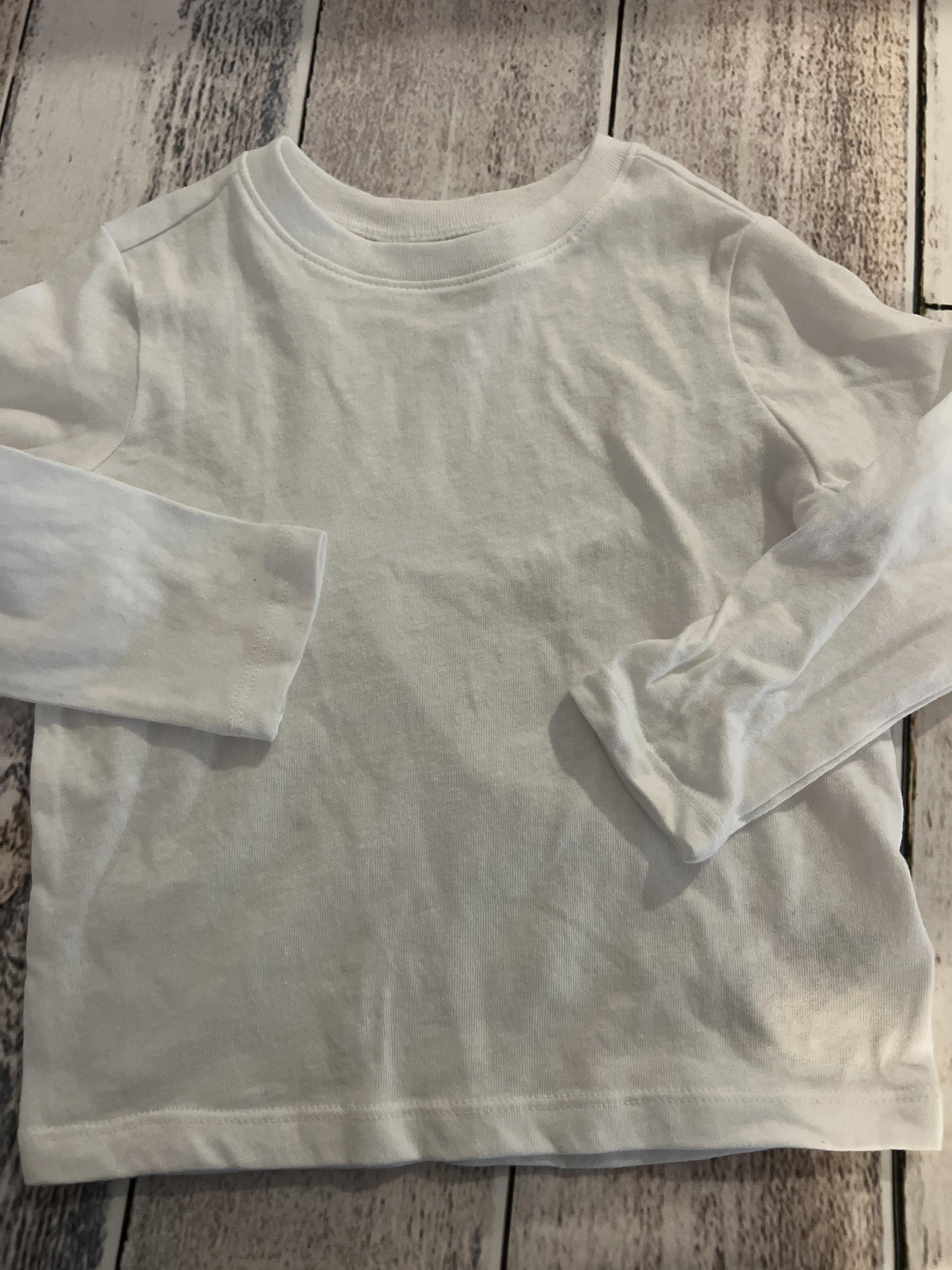 Old Navy Unisex White Long Sleeve Shirt Size: 2T White