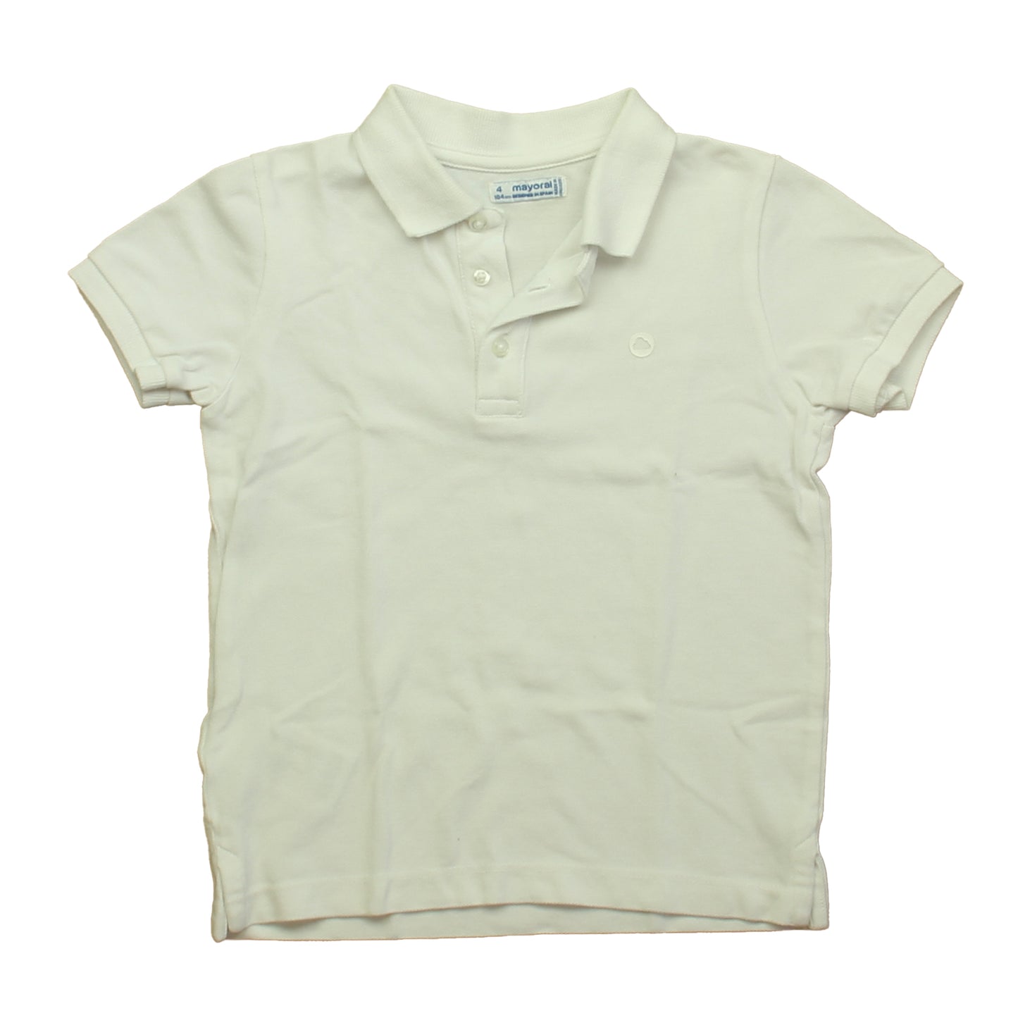Mayoral Boys White Polo Shirt Size: 4T White