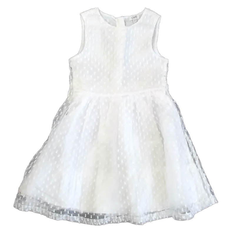 OVS Girls White Dress Size: 8-9 Years White