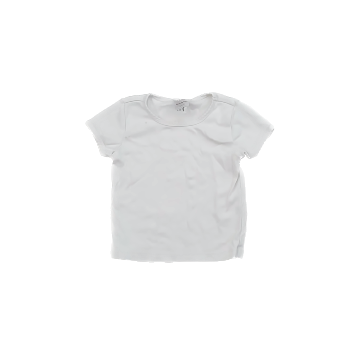 Hanna Andersson Girls White Short Sleeve Shirt Size: 3T White