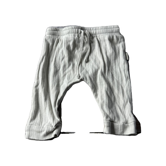 Antebies Unisex White Pants Size: 3-6 months White