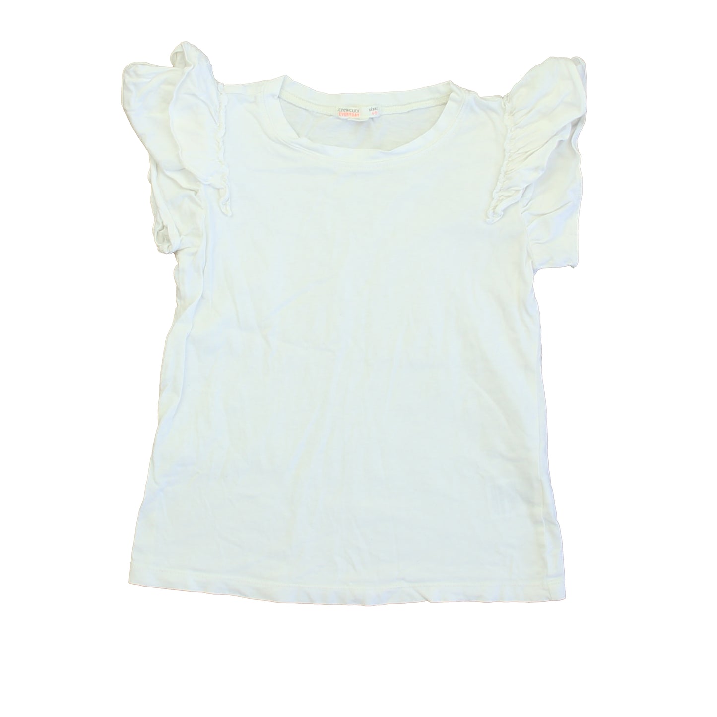 Crewcuts Girls White T-Shirt Size: 4-5T
