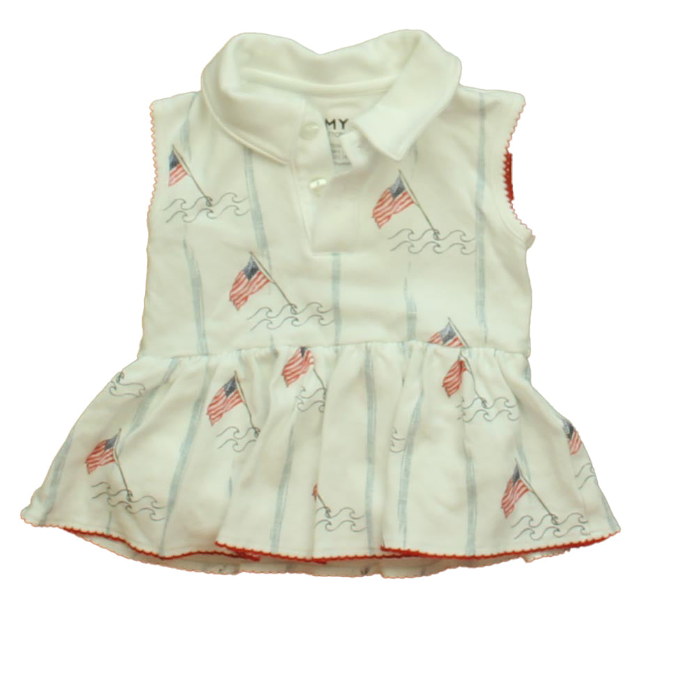 Sammy + Nat Girls White Dress Size: 3M White