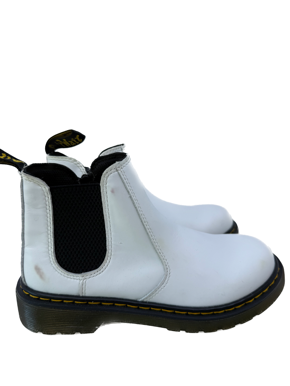 Dr Martens Girls White Boots Size: Youth 2 White