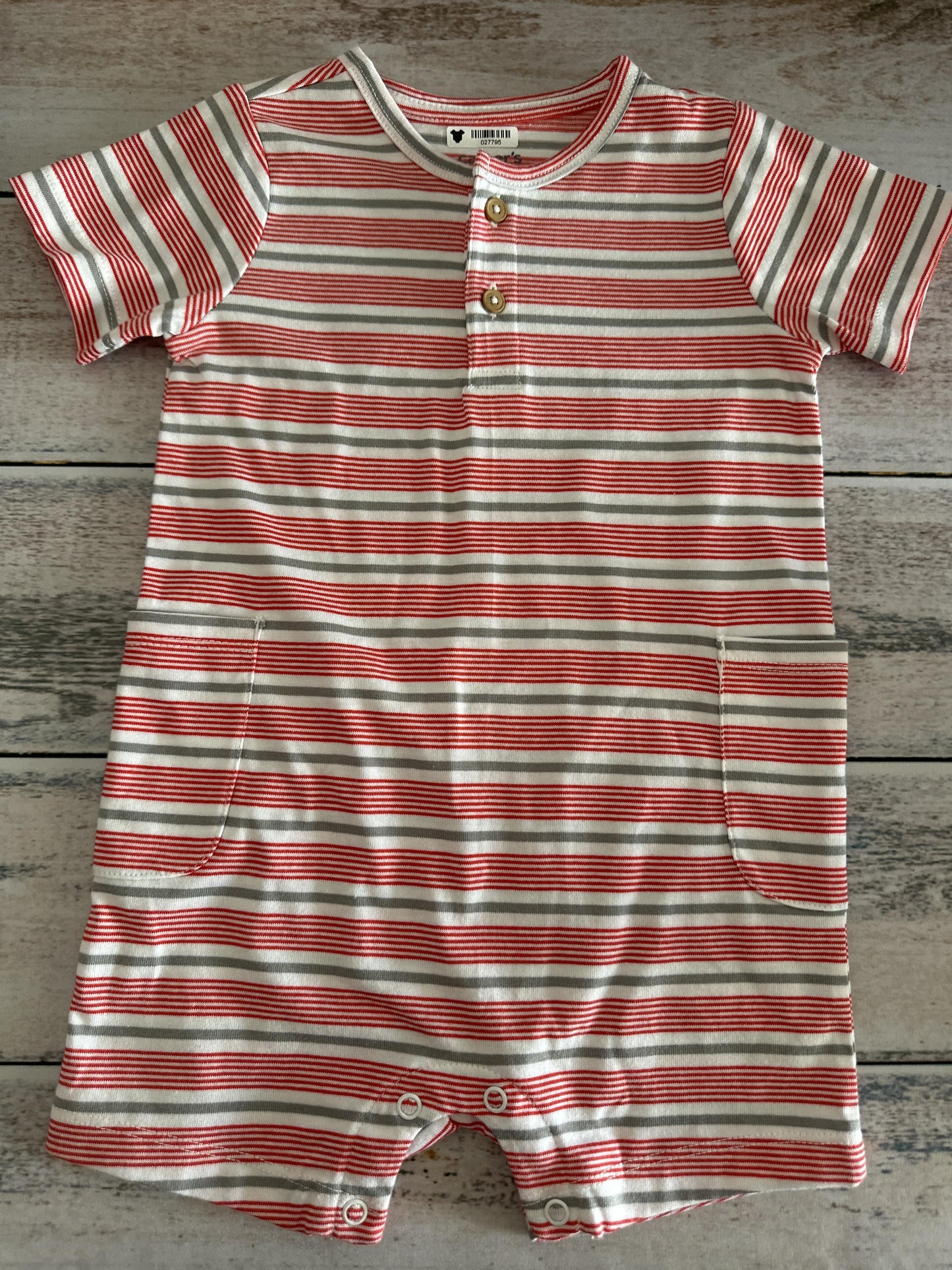 Carters Boys White Romper Size: 12-18 months White