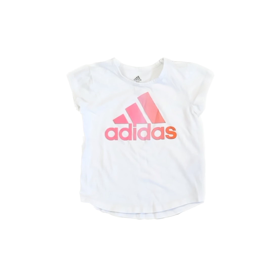 Adidas Girls white T-Shirt Size: 2T white