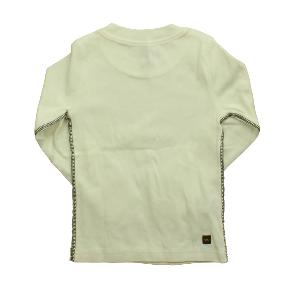Tea Boys White Long Sleeve T-Shirt Size: 3T White
