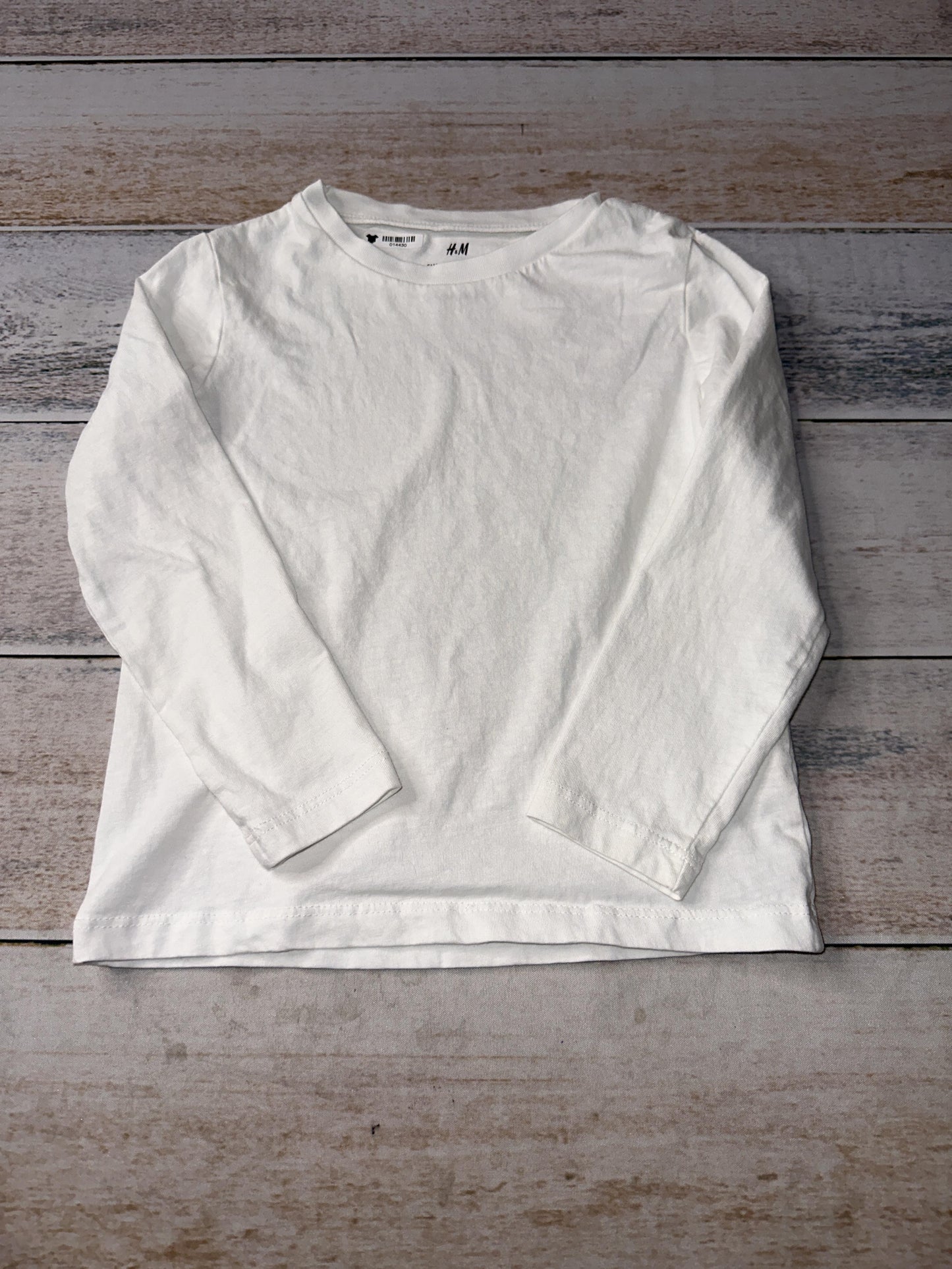 H&M Unisex White Long Sleeve Shirt Size: 3T White