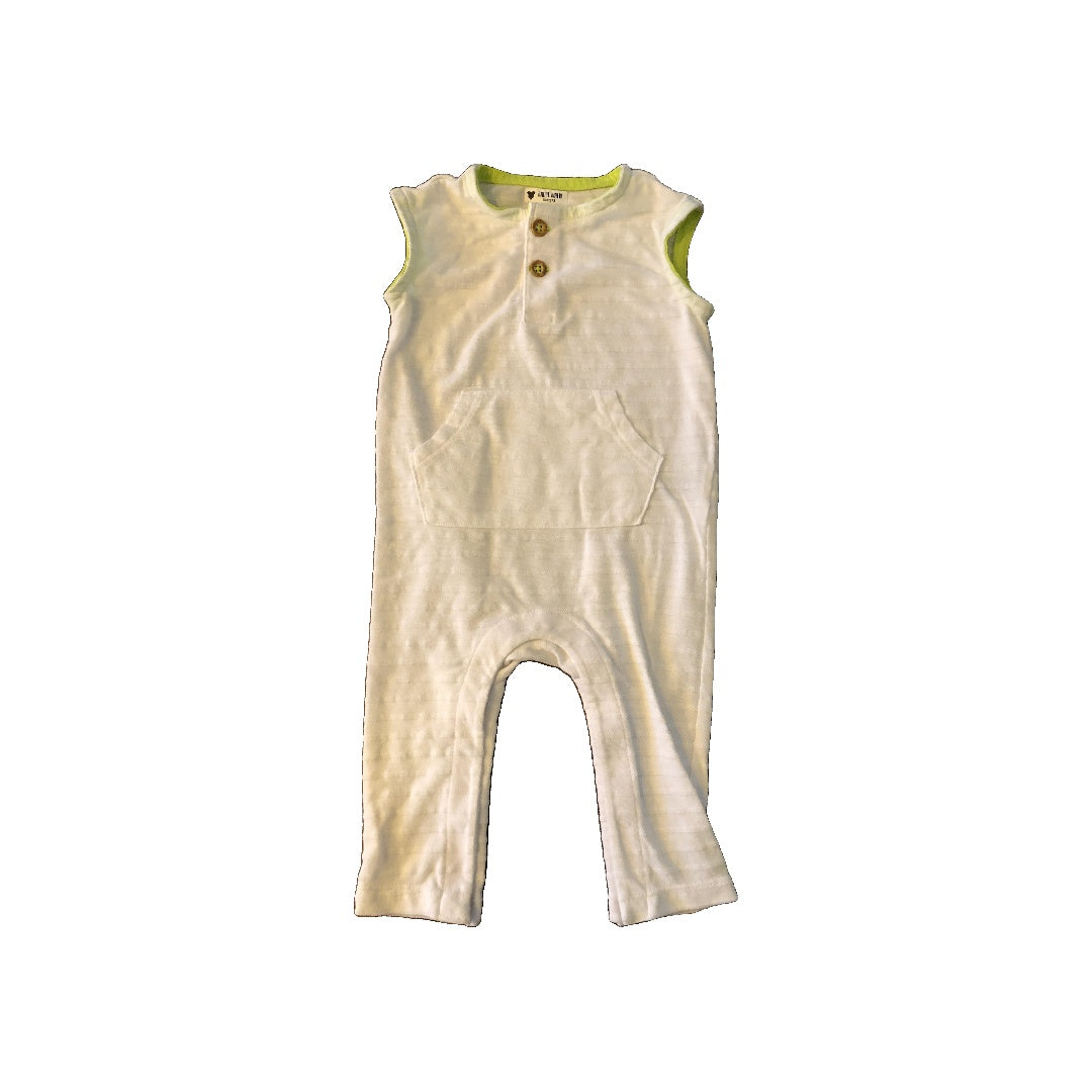 Cat & Jack Unisex White Romper Size: 3-6 months White