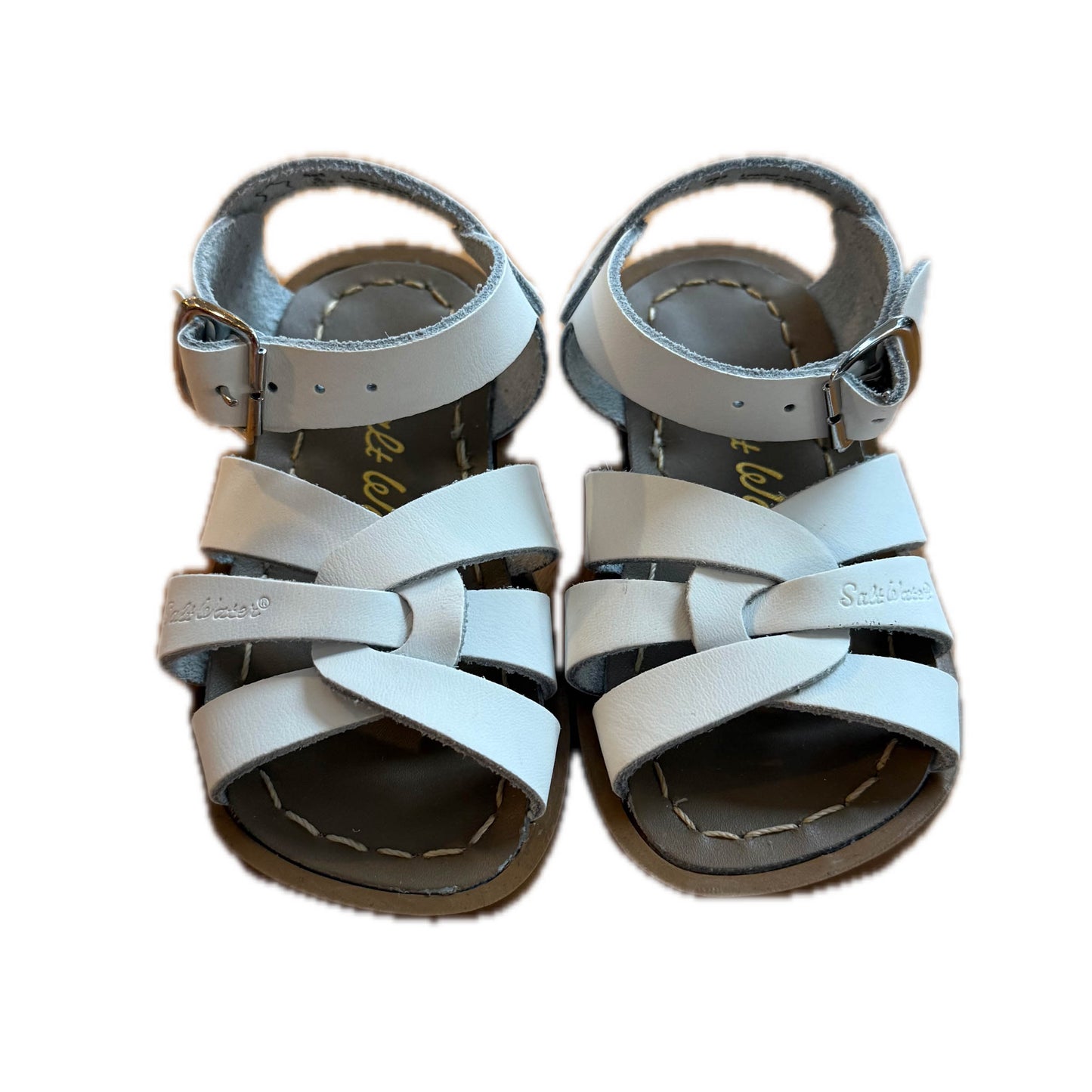 Hoy Saltwater Girls White Sandals Size: 5 Toddler White