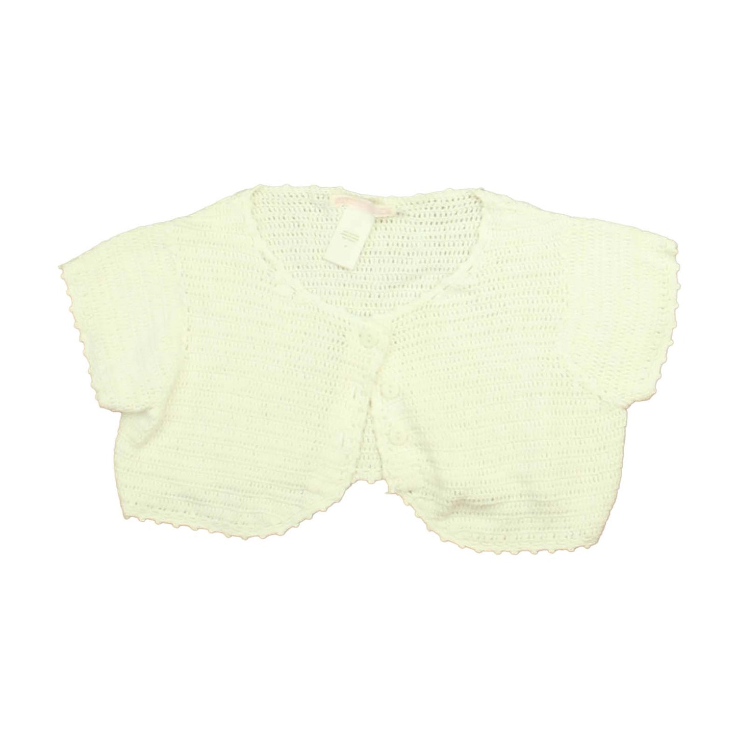 Janie & Jack Girls White Cardigan Size: 4T White