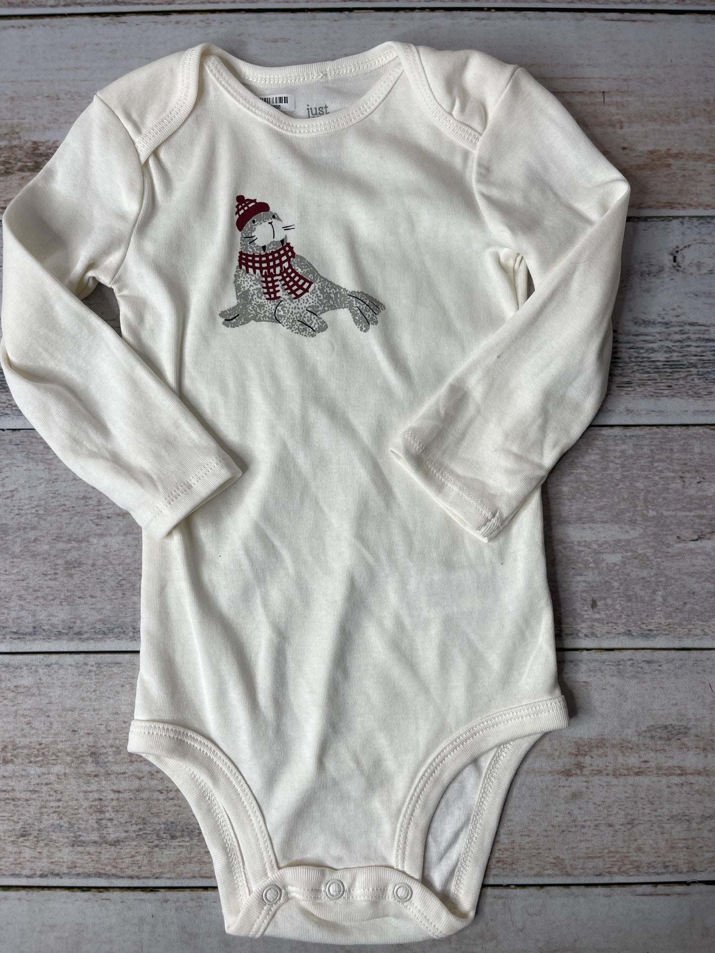 Carters Unisex White Onesie Size: 18 months White