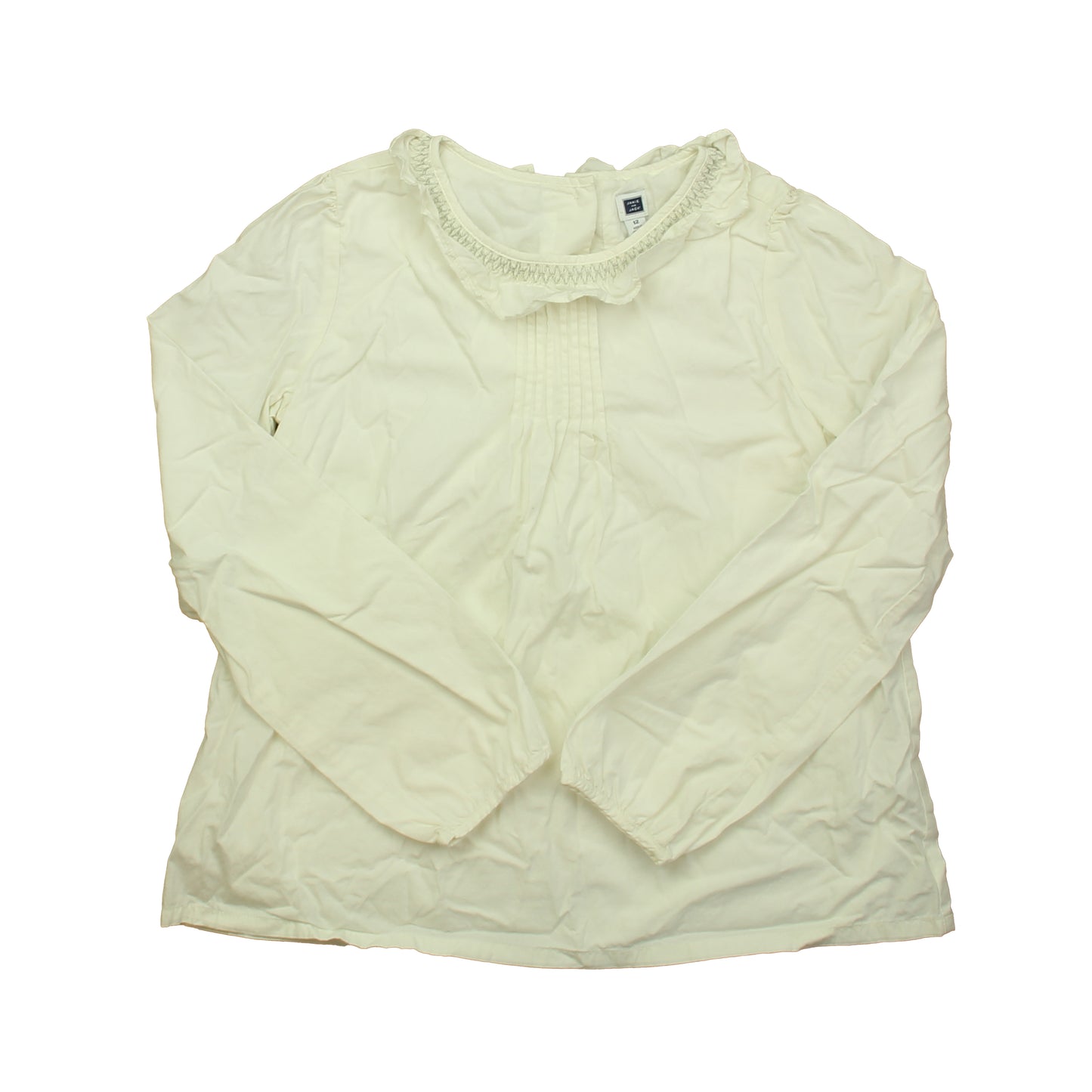 Janie and Jack Girls White Blouse Size: 12 Years White