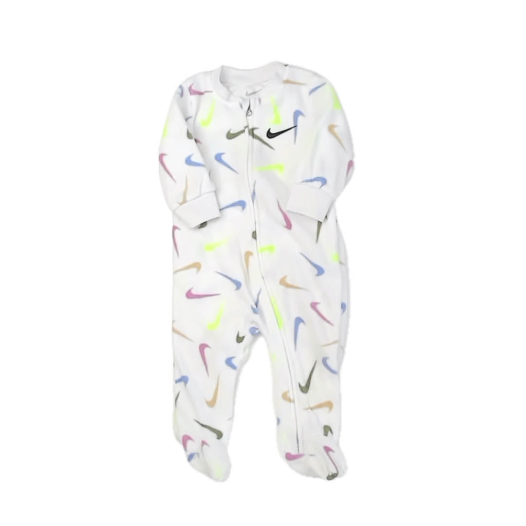 Nike Girls White 1-piece footed Pajamas Size: 6 Months White