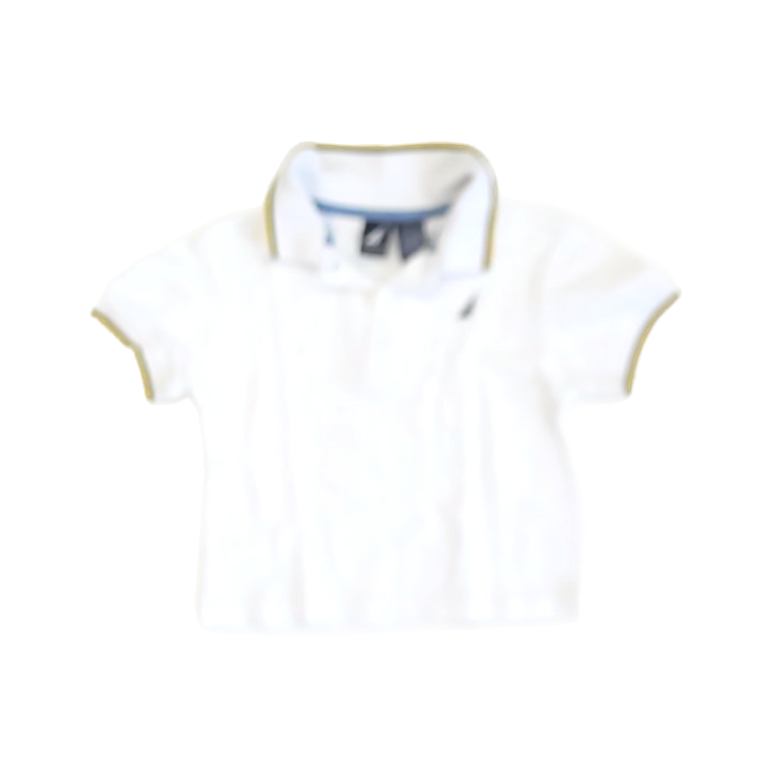 Nautica Boys White Polo Shirt Size: 18 Months White