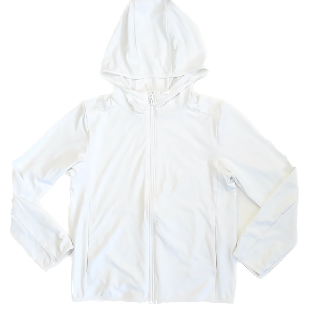 Uniqlo Girls White Jacket Size: 9-10 Years White