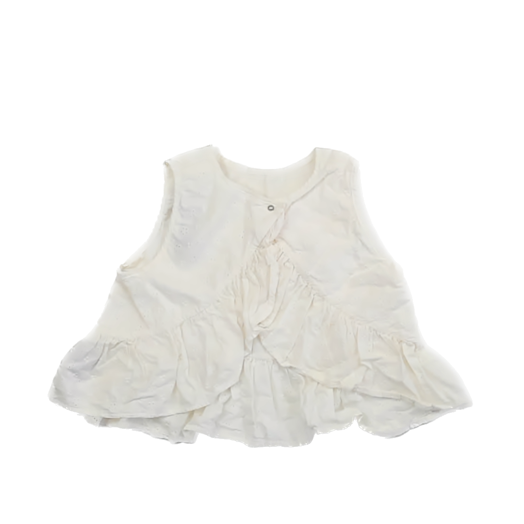 H&M Girls White Apparel Sets Size: 8 Years White