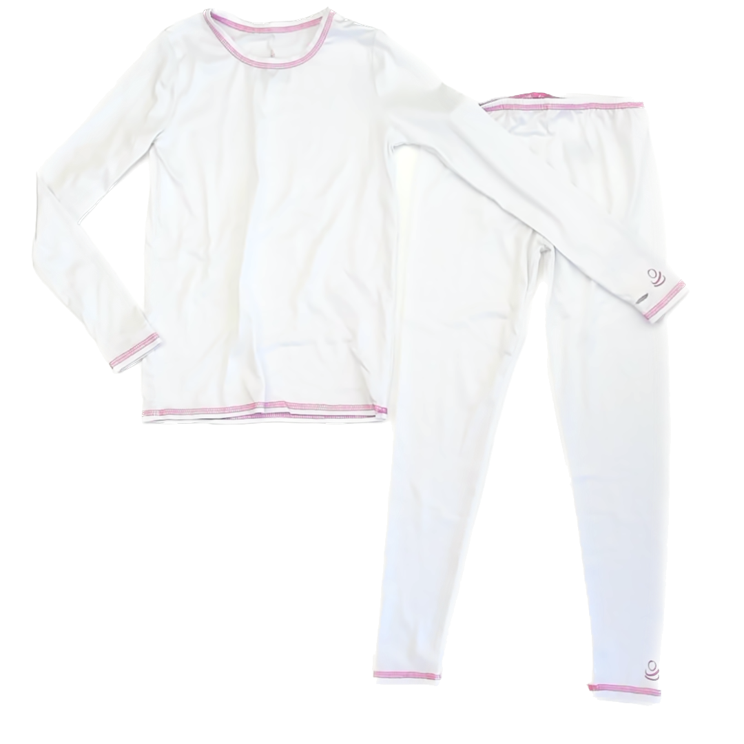 CuddleDuds Girls White Apparel Sets Size: 6-8 Years * White