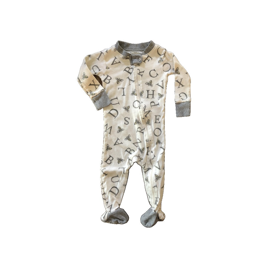 Burt's Bees Girls White Pajamas Size: 6-9 months White