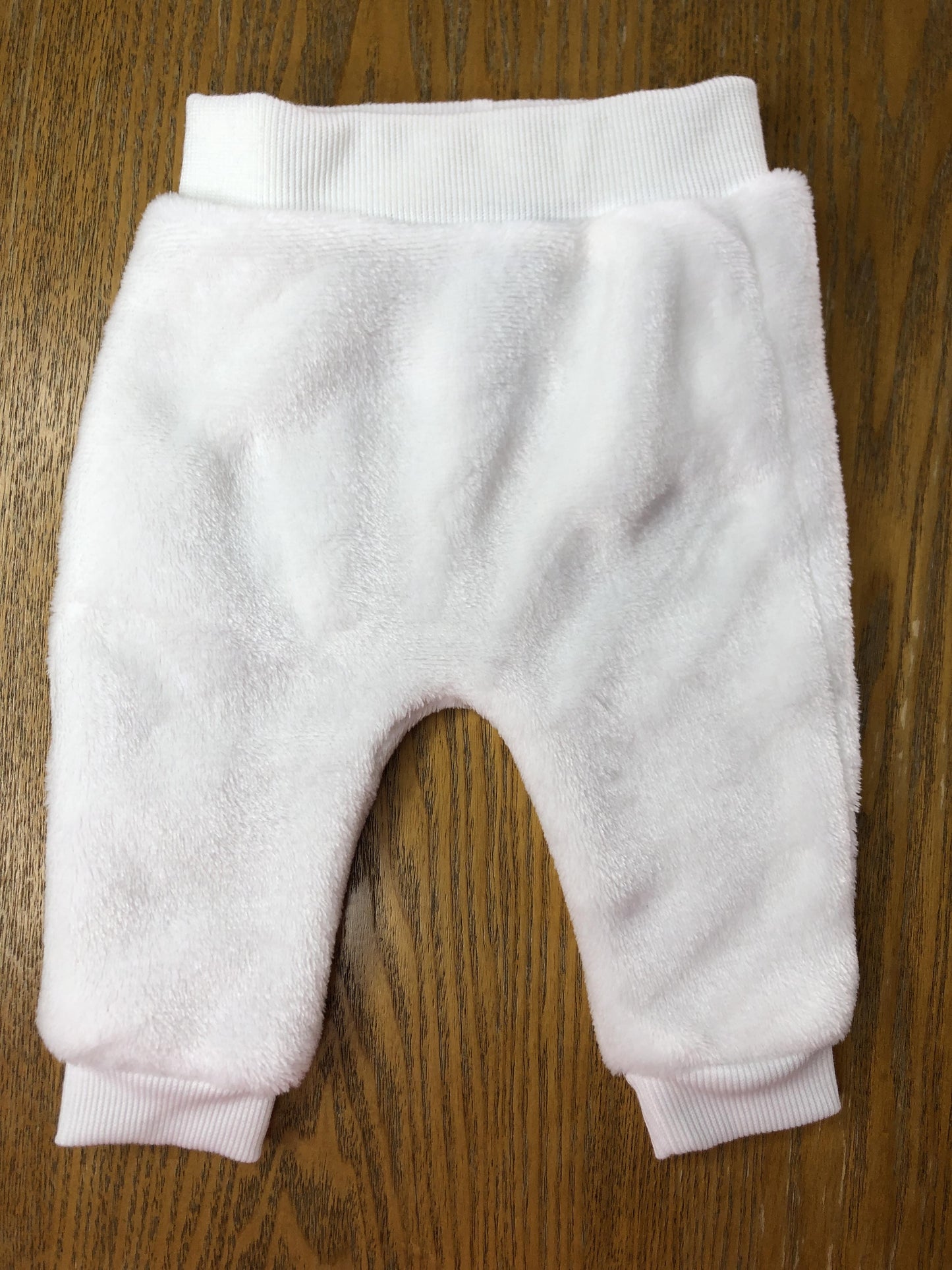 Bon bebe Unisex White Pants Size: 0-3 months White