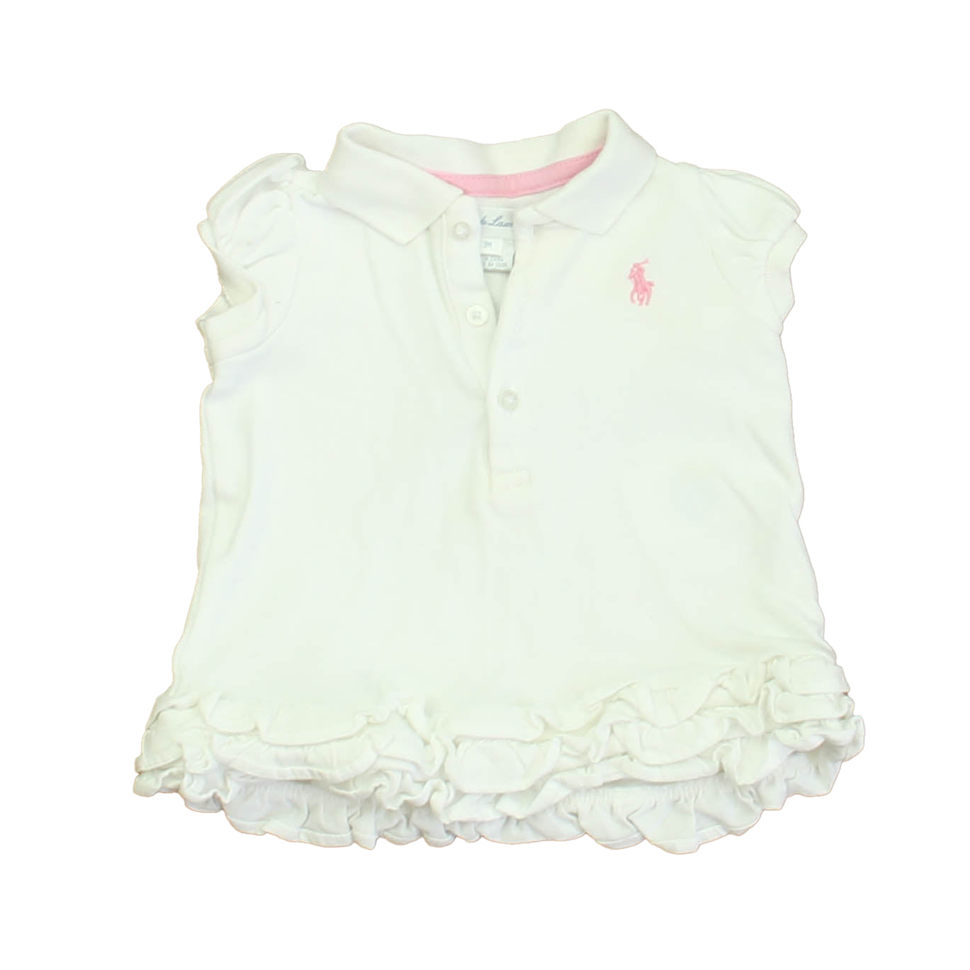 Ralph Lauren Girls White Dress Size: 3 Months White