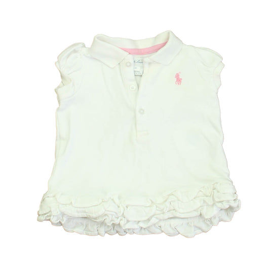 Ralph Lauren Girls White Dress Size: 3 Months White