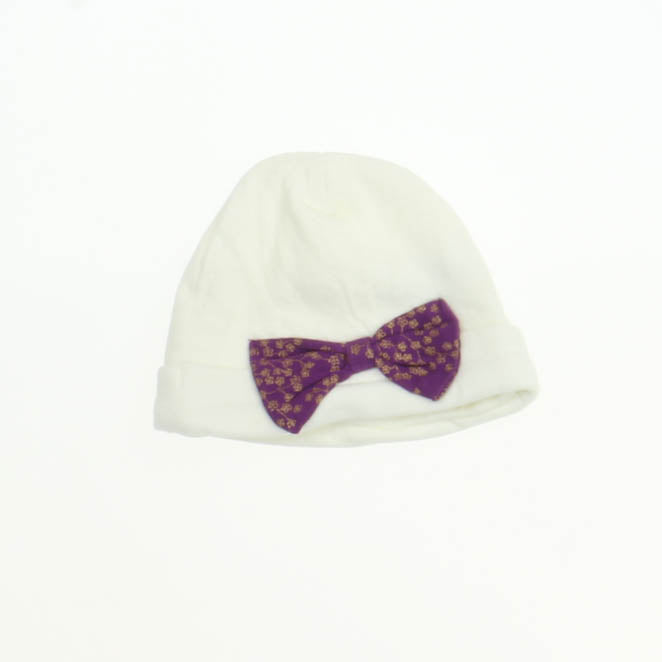 Laura Ashley Girls White Hat Size: 0-3 Months White