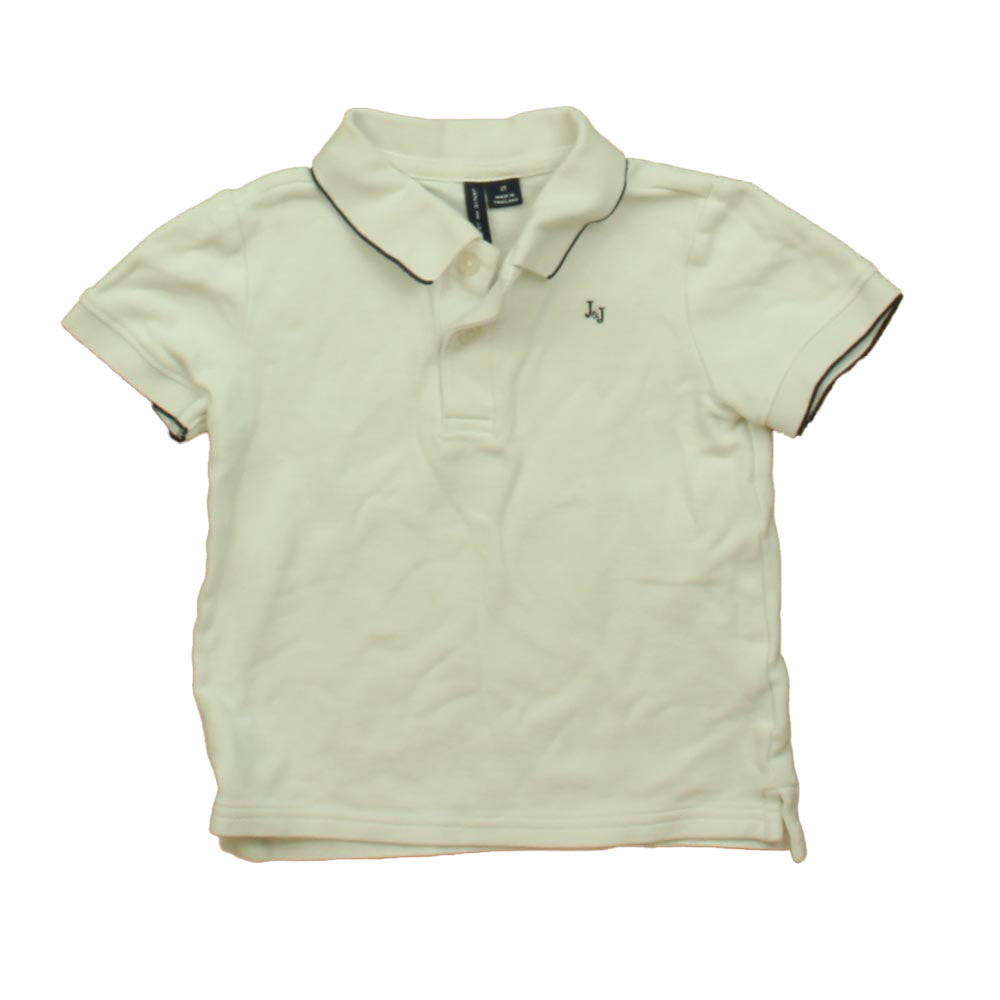 Janie & Jack Boys White Polo Shirt Size: 2T White